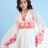 Red Bauhinia Maxi Dress
