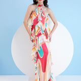 Red Surge Maxi Dress