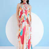 Red Surge Maxi Dress