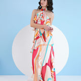 Red Surge Maxi Dress