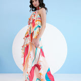 Red Surge Maxi Dress