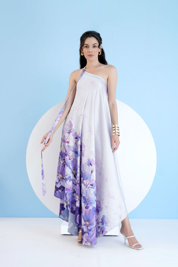 Lilac Bauhinia Kaftan Dress