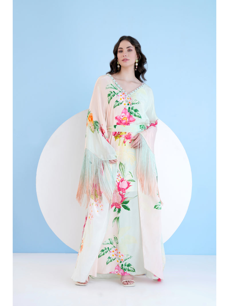 Tropical Mist Kaftan dress