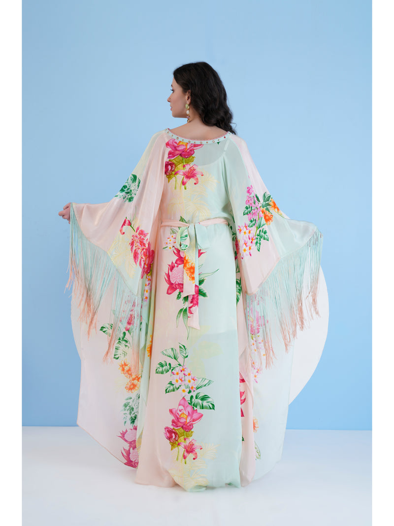 Tropical Mist Kaftan dress