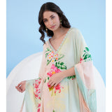 Tropical Mist Kaftan Dress