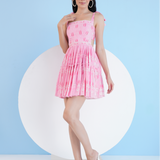 Ice Fly Gathered Mini Dress