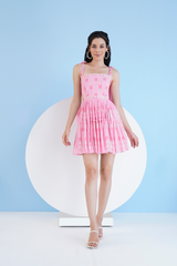 Ice Fly Gathered Mini Dress