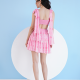 Ice Fly Gathered Mini Dress