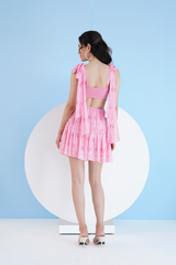 Ice Fly Gathered Mini Dress