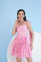 Ice Fly Gathered Mini Dress
