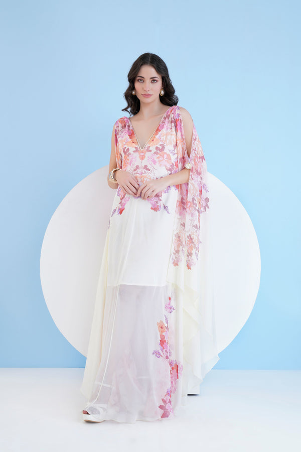 Hey dey kaftan with plunging neckline