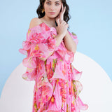 Dark Pink Lilium Maxi Dress
