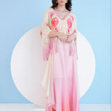 Bauhinia Printed Ombre Maxi Dress