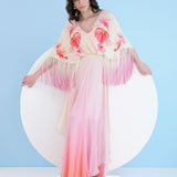 Bauhinia Printed Ombre Maxi Dress