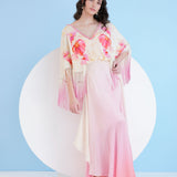 Bauhinia Printed Ombre Maxi Dress