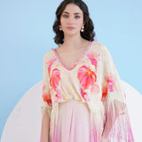 Bauhinia Printed Ombre Maxi Dress