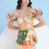 Mysterious Tropic Tiered Maxi Dress