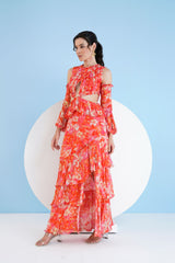 Dark Orchid Tiered Maxi Dress