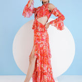 Dark Orchid Tiered Maxi Dress