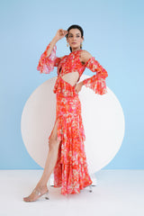 Dark Orchid Tiered Maxi Dress