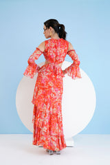Dark Orchid Tiered Maxi Dress