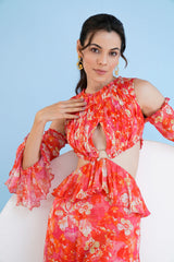 Dark Orchid Tiered Maxi Dress
