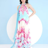 Pink Dune Asymmetric Dress