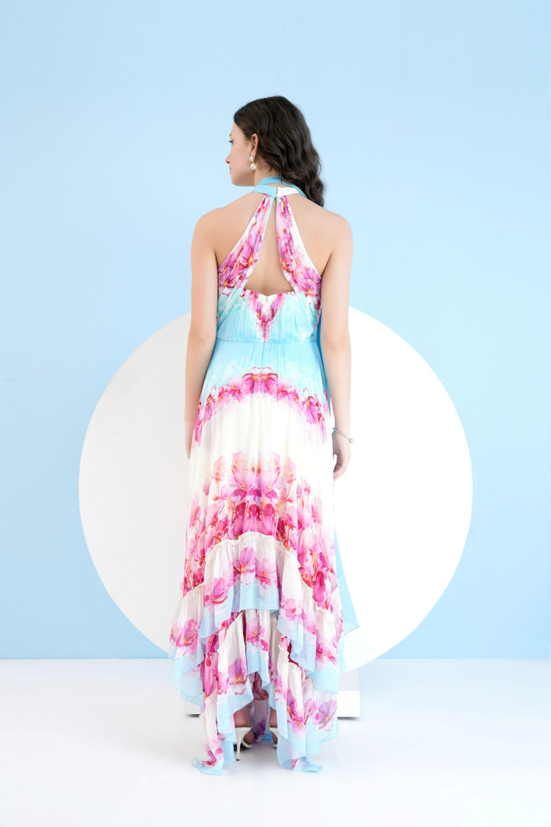 Pink Dune Asymmetric Dress