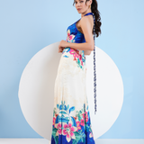 Floral Expression Halter Maxi Dress