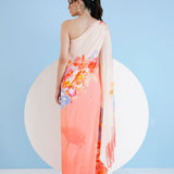 Peach Damsel Kaftan Dress