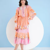 Corsage Midi Dress