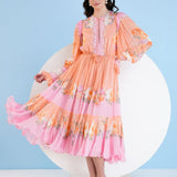 Corsage Midi Dress
