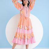 Corsage Midi Dress