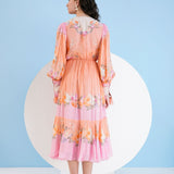 Corsage Midi Dress