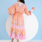 Corsage Midi Dress
