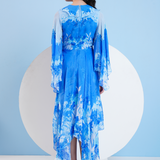 Blue Sapphire High Low Maxi Dress