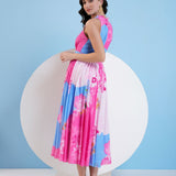 Blue Pastoral Midi Dress