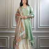 Embroidered Asymmetric Kurta Set