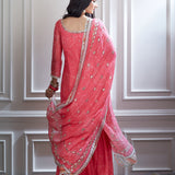 Printed and Embroidered Short Kurta Set