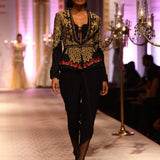 Embroidered Jacket and Dhoti Set