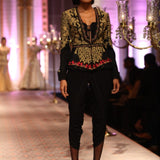Embroidered Jacket and Dhoti Set