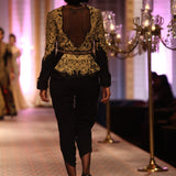 Embroidered Jacket and Dhoti Set