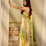 Lime Summer Crisp Ombre Jumpsuit