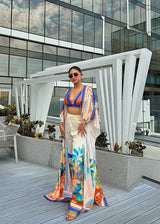 Krystle D'Souza in Vivid Floral Cape & Pants Set With Bustier