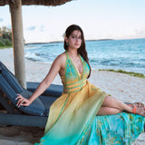 Isha Malviya in Vacay ombre floral dress