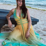 Isha Malviya in Vacay ombre floral dress