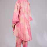 Pink Twilight High Low Tunic Set