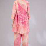 Pink Bliss Co-ord Ensemble With Dhoti Style Pant