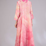 Pink Sapphire Printed Anarkali Set