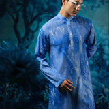 Printed Indigo Sapphire Kurta Pant